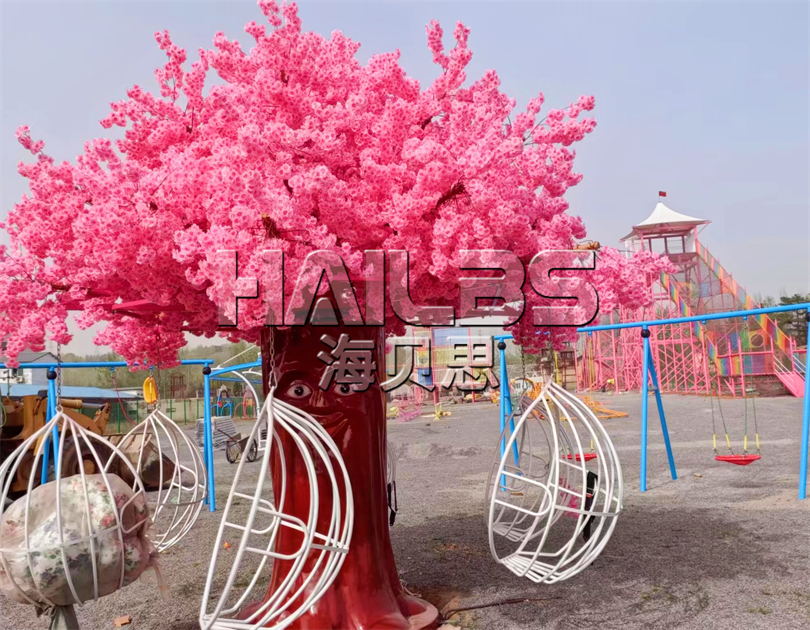 山西晉城司徒小鎮(zhèn)無動力樂園安裝完畢