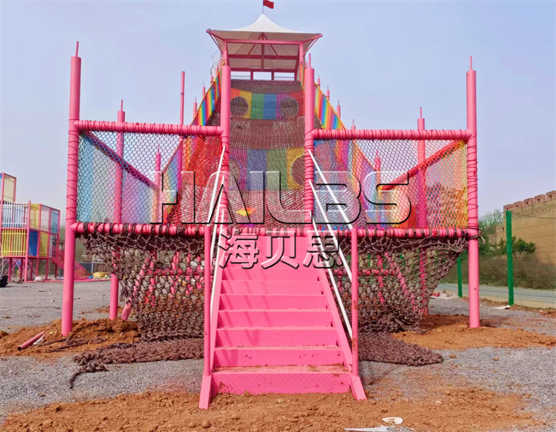 山西晉城司徒小鎮(zhèn)無動力樂園安裝完畢