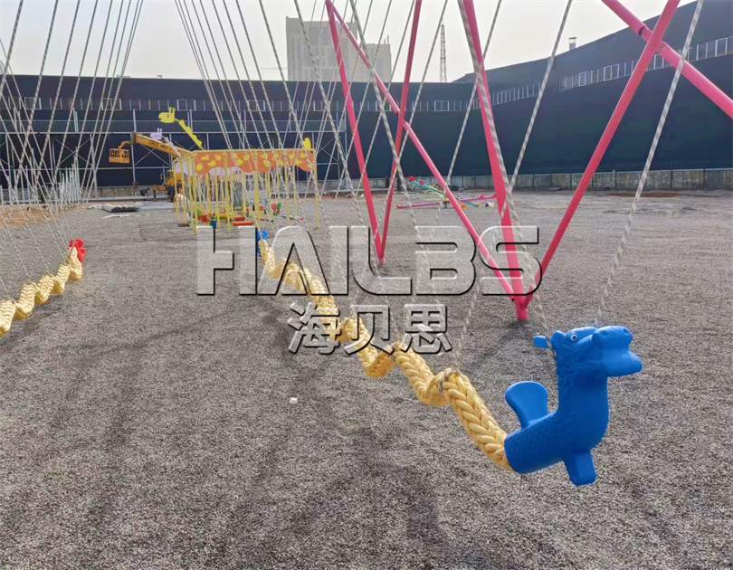 山西晉城司徒小鎮(zhèn)無動力樂園安裝完畢