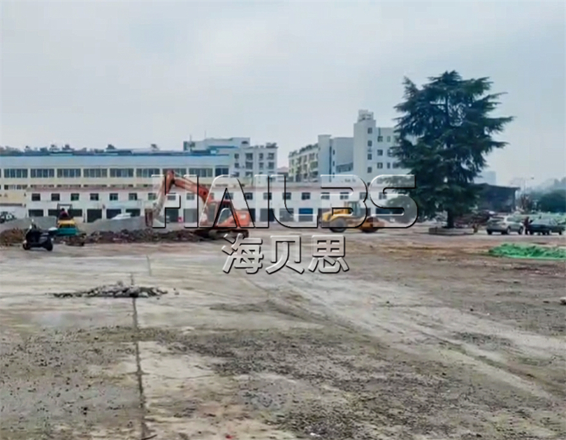 湖北宜昌場地?zé)o動力樂園施工現(xiàn)場