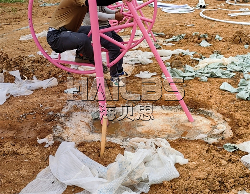湖北武漢無(wú)動(dòng)力樂(lè)園施工現(xiàn)場(chǎng)