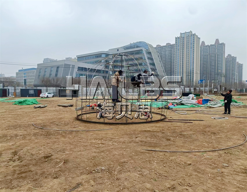 河北衡水場地?zé)o動力樂園施工現(xiàn)場