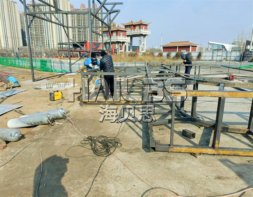 河北衡水場地?zé)o動力樂園施工現(xiàn)場