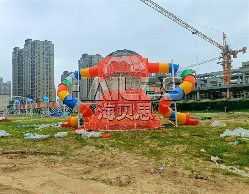 河南商丘無動(dòng)力樂園施工現(xiàn)場(chǎng)