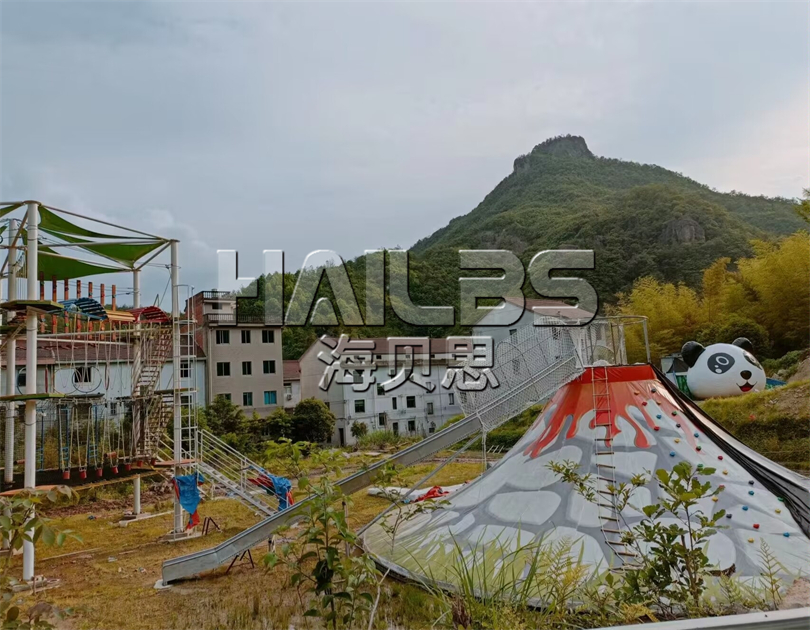 浙江東陽無動(dòng)力樂園安裝現(xiàn)場