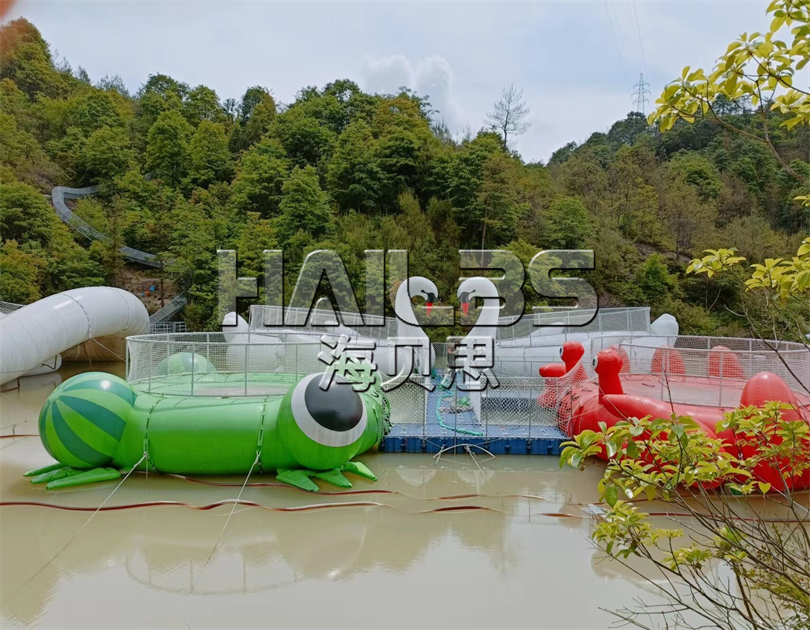 浙江東陽無動(dòng)力樂園安裝現(xiàn)場